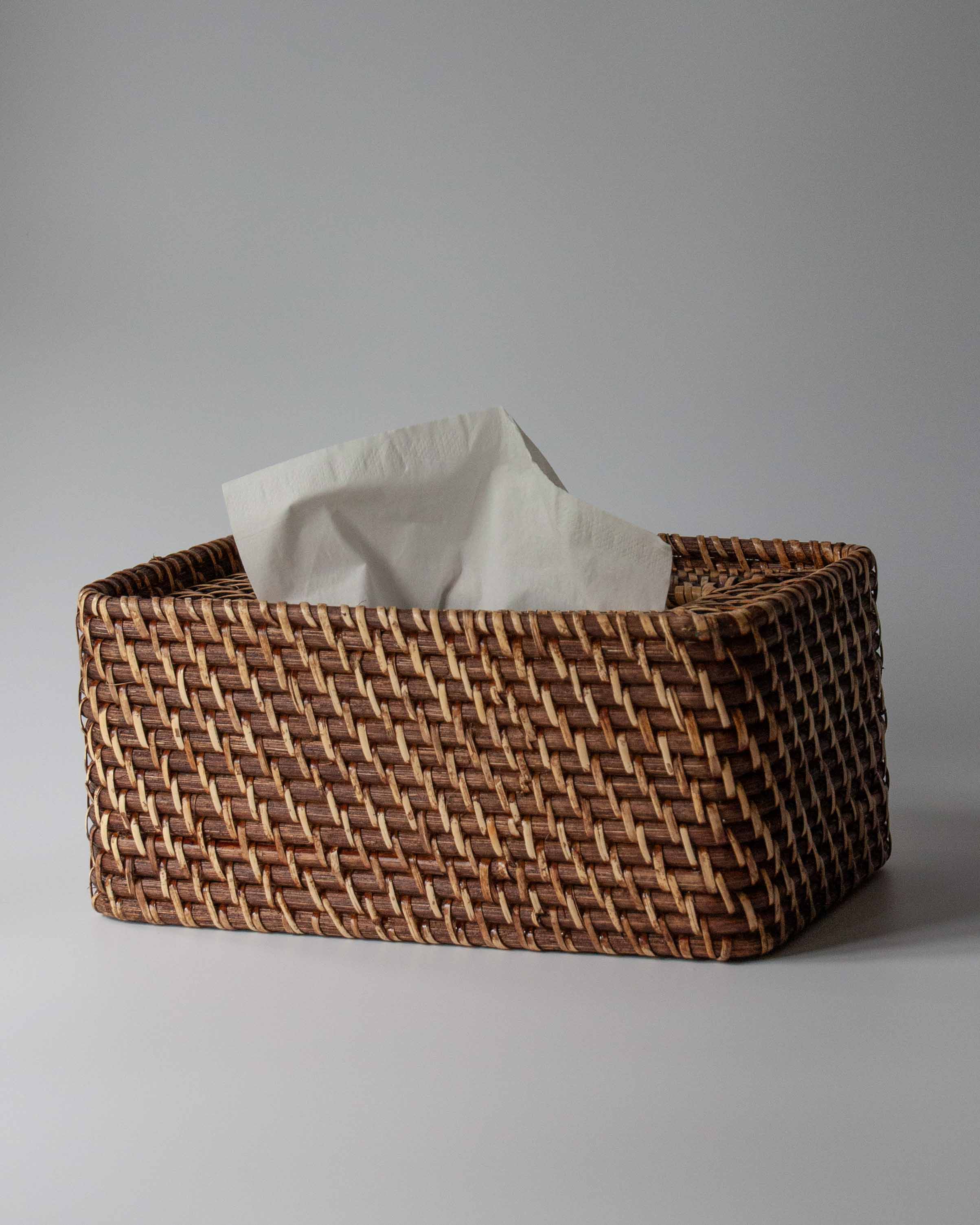 Melissa Rattan Tissue Box | Anboise Accessories