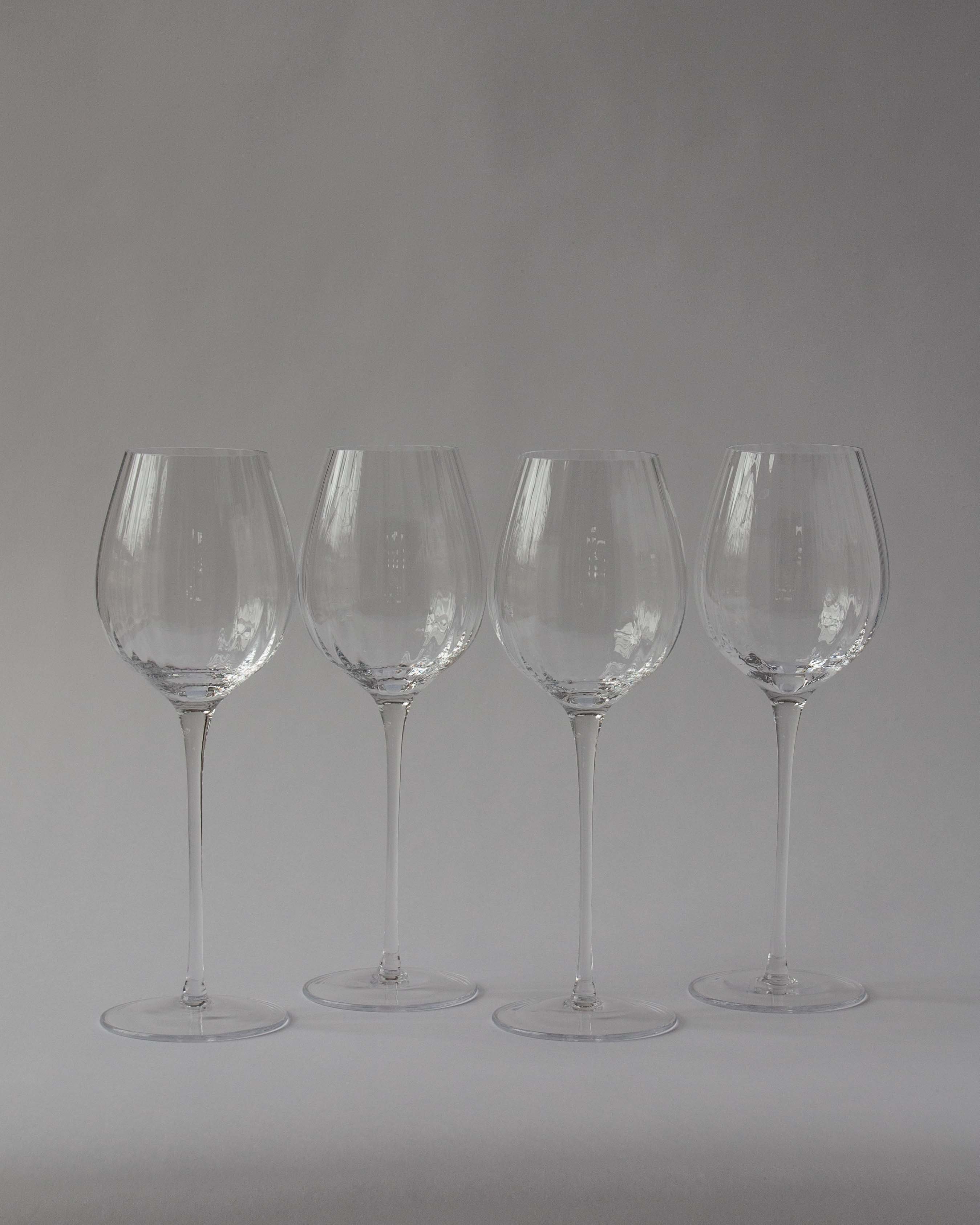 Aurelia Mouth Blown White Wine Glass - Set of 4 | Anboise