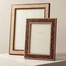 Alicia walnut herringbone wooden photo frame – portrait