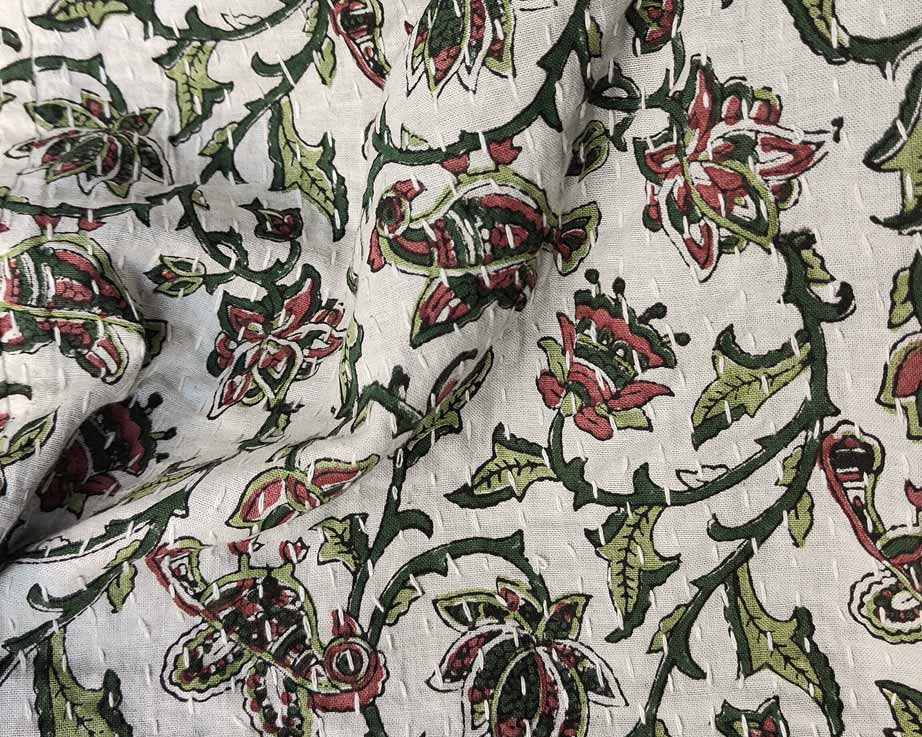 Amanda Handmade Block Printed Quilt | Anboise