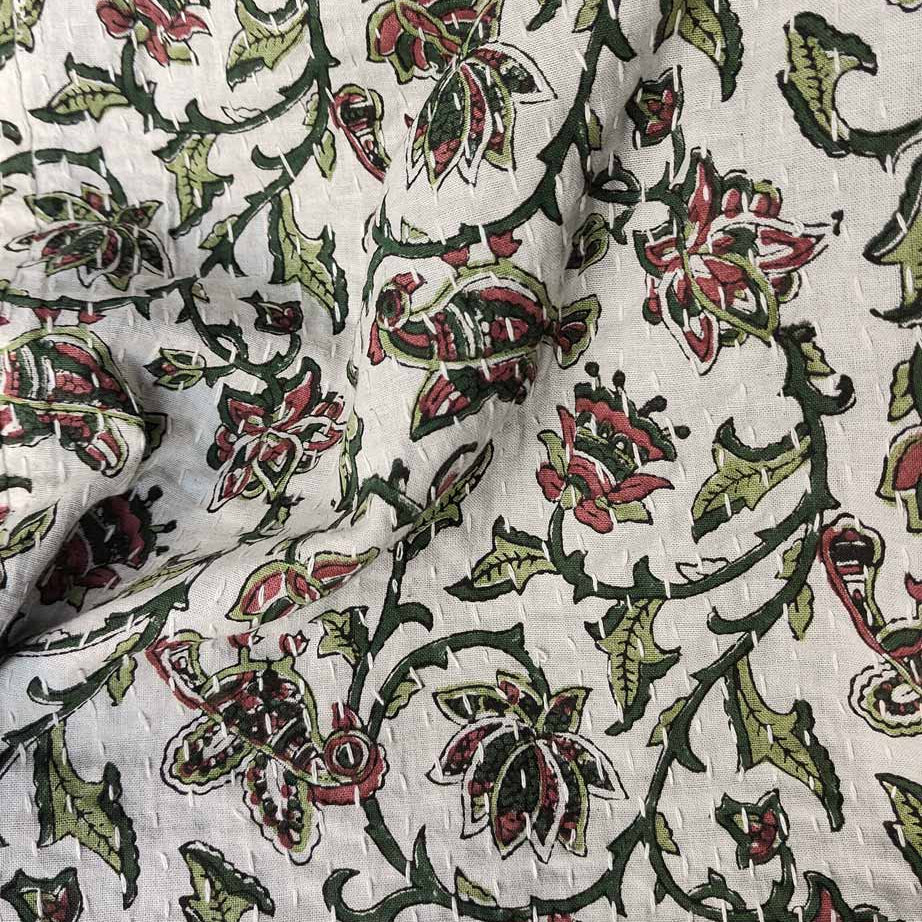 Amanda Handmade Block Printed Quilt | Anboise