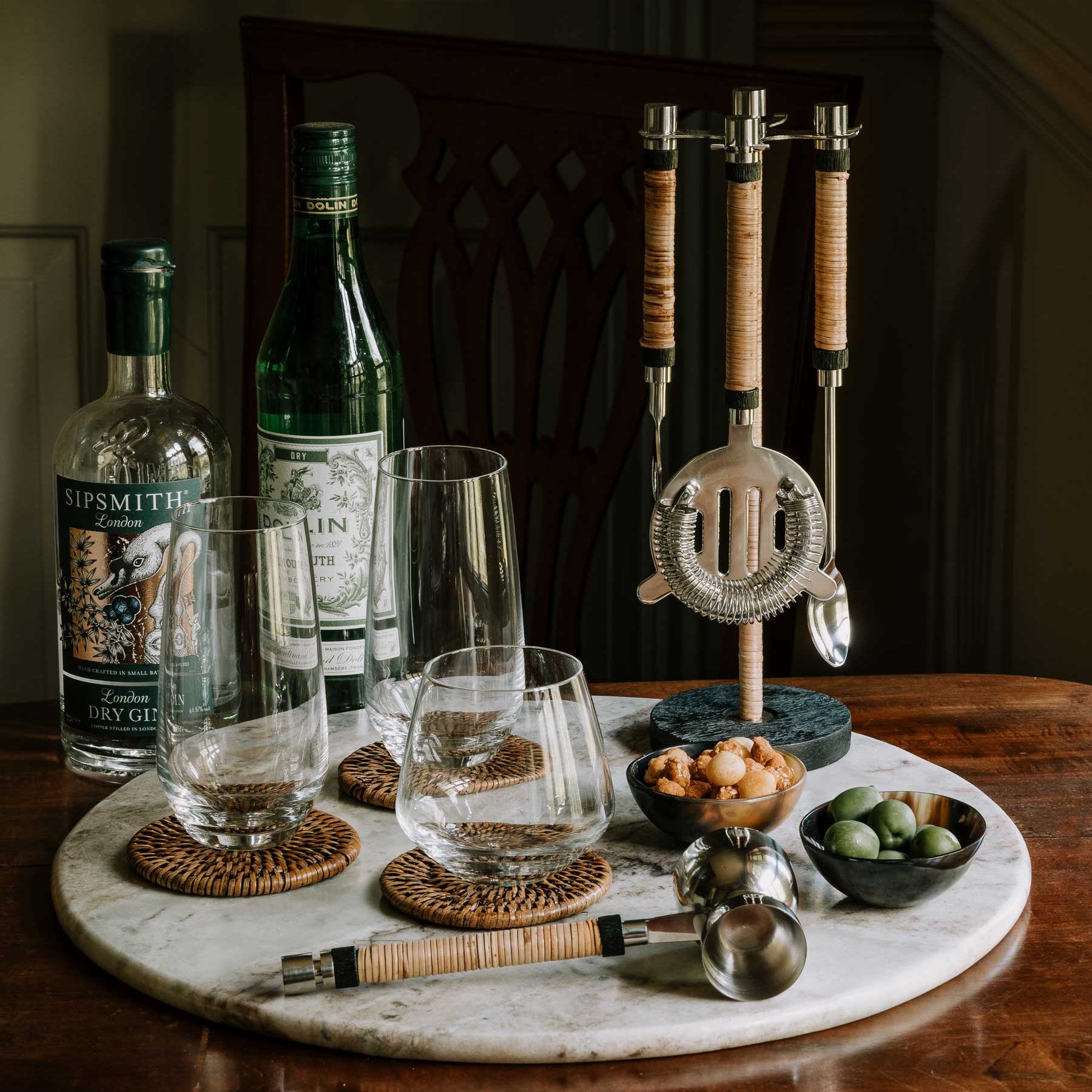 Lana Large Marble Table Centrepiece | Anboise Tableware