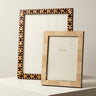 Handmade Italian walnut photo frame – landscape