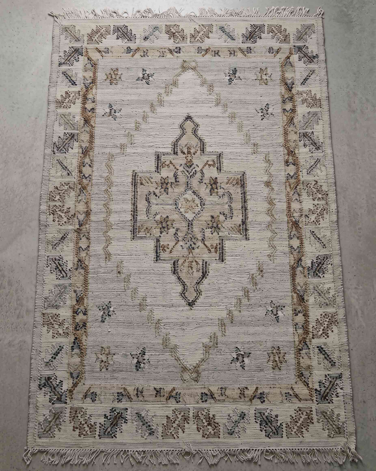 Christina handwoven jute, wool and cotton rug 2m × 3m with natural textural weave | Anboise