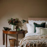 This luxury embroidered quilt is handmade in England - A stunning addition to any bedroom | Anboise