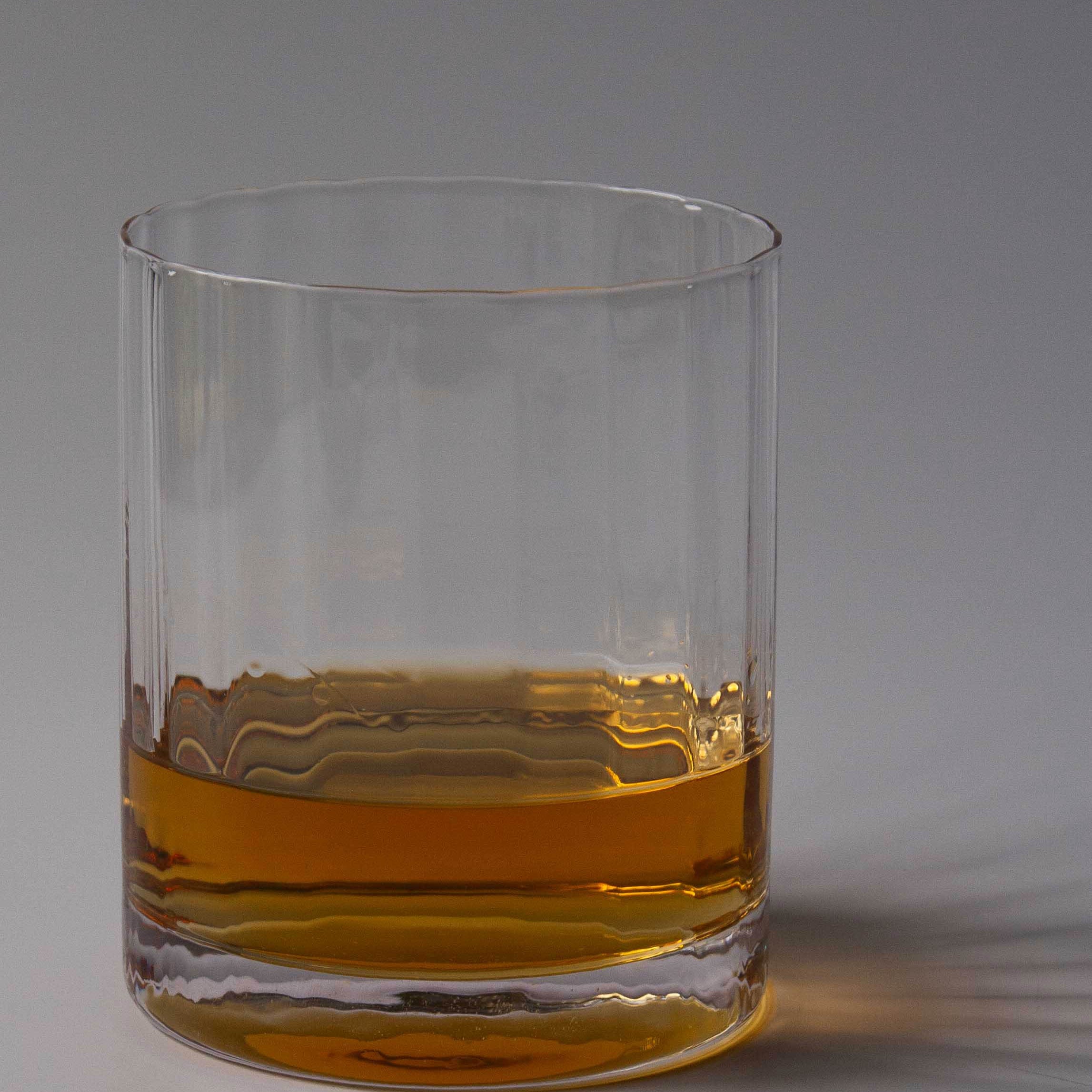 Leighton Luxury Fluted Whisky Glasses - Set of 4 | Anboise