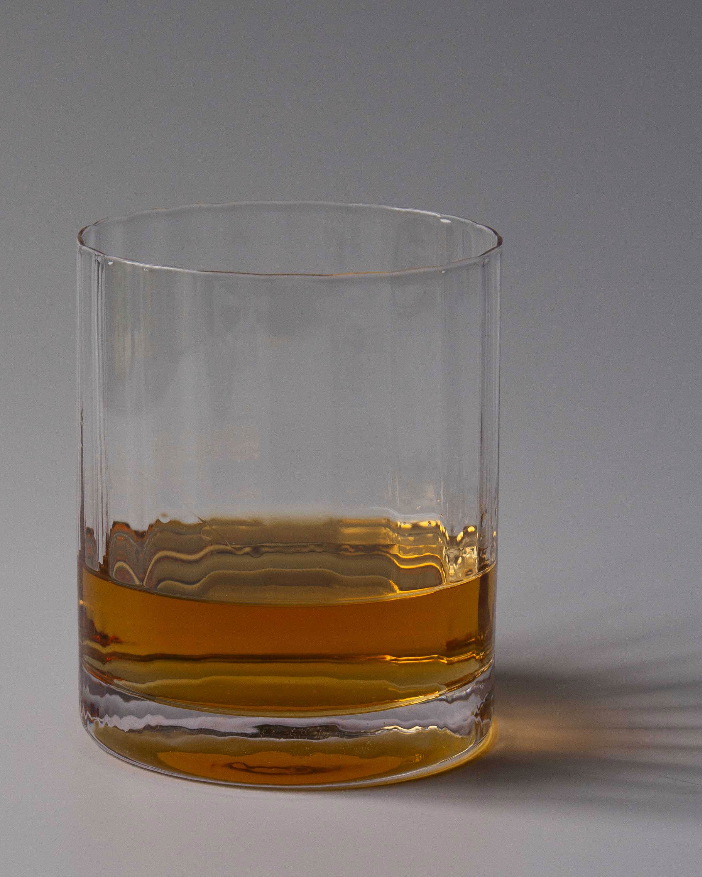 Leighton Luxury Fluted Whisky Glasses - Set of 4 | Anboise