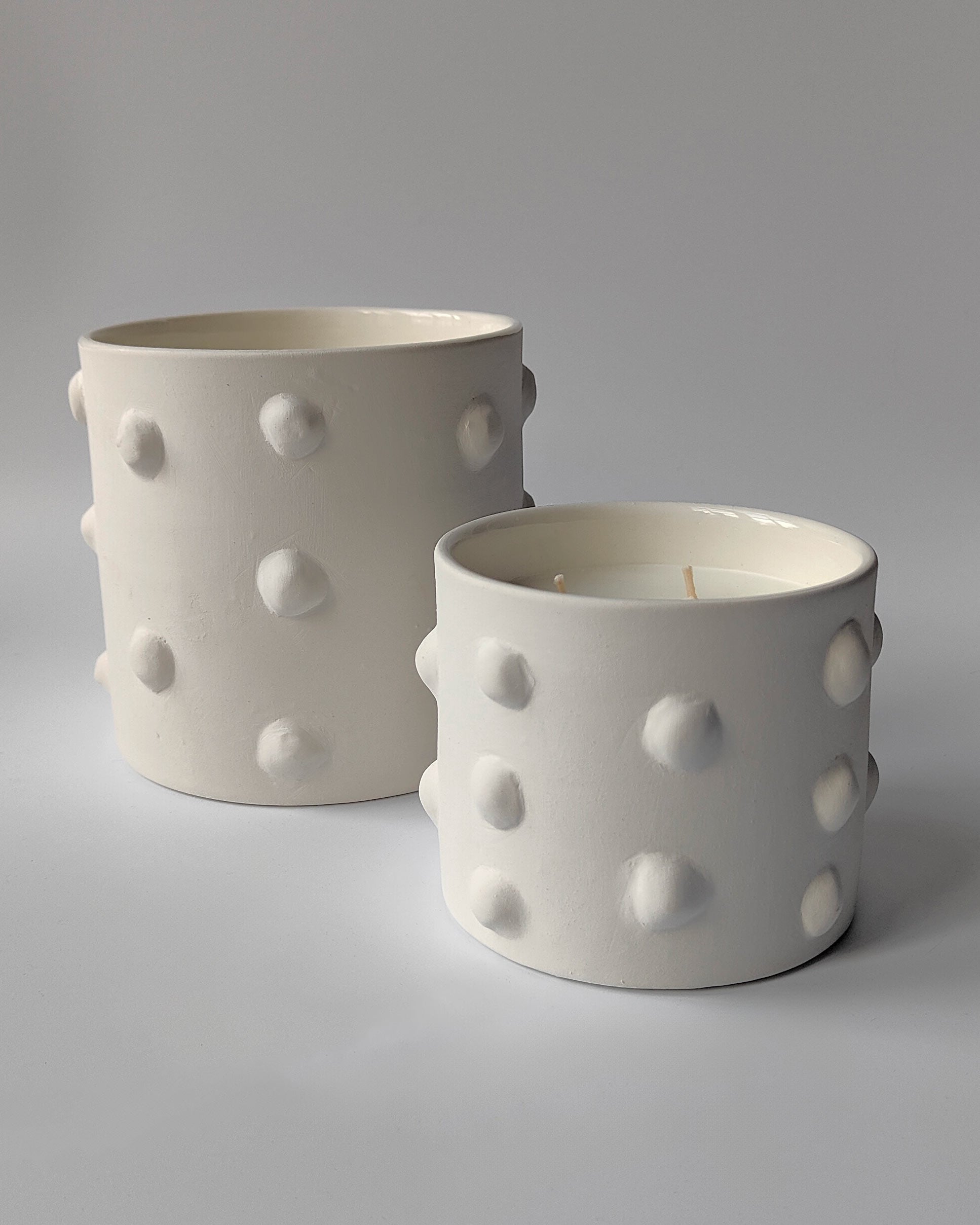 Handmade White Amber Scented Candle - Medium | Anboise