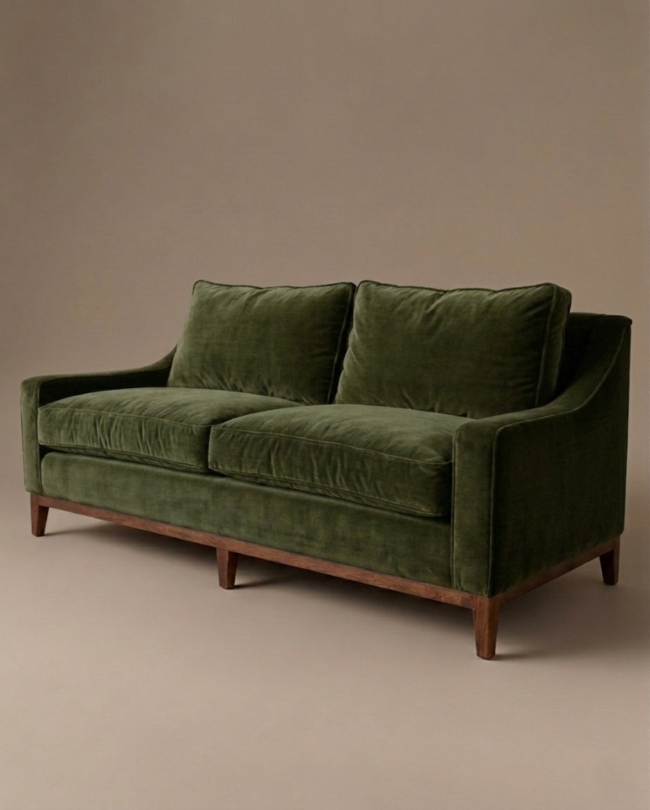 Handcrafted UK sofa with traditional upholstery detailing -Anboise
