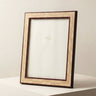 Luciana dual‑tone oak herringbone wooden photo frame – portrait