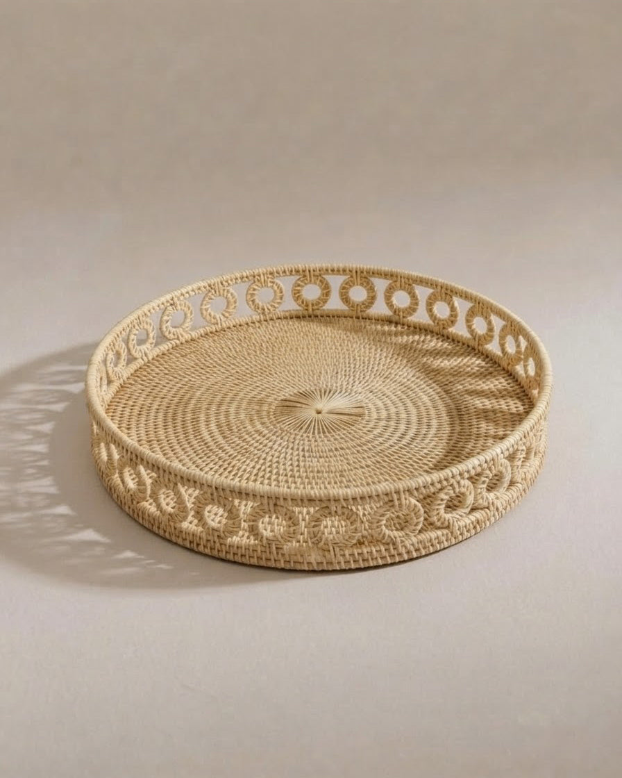 Melina Handmade Rattan Tray