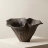 Nia porcelain decorative vase with organic sculptural form in rust tones – Anboise