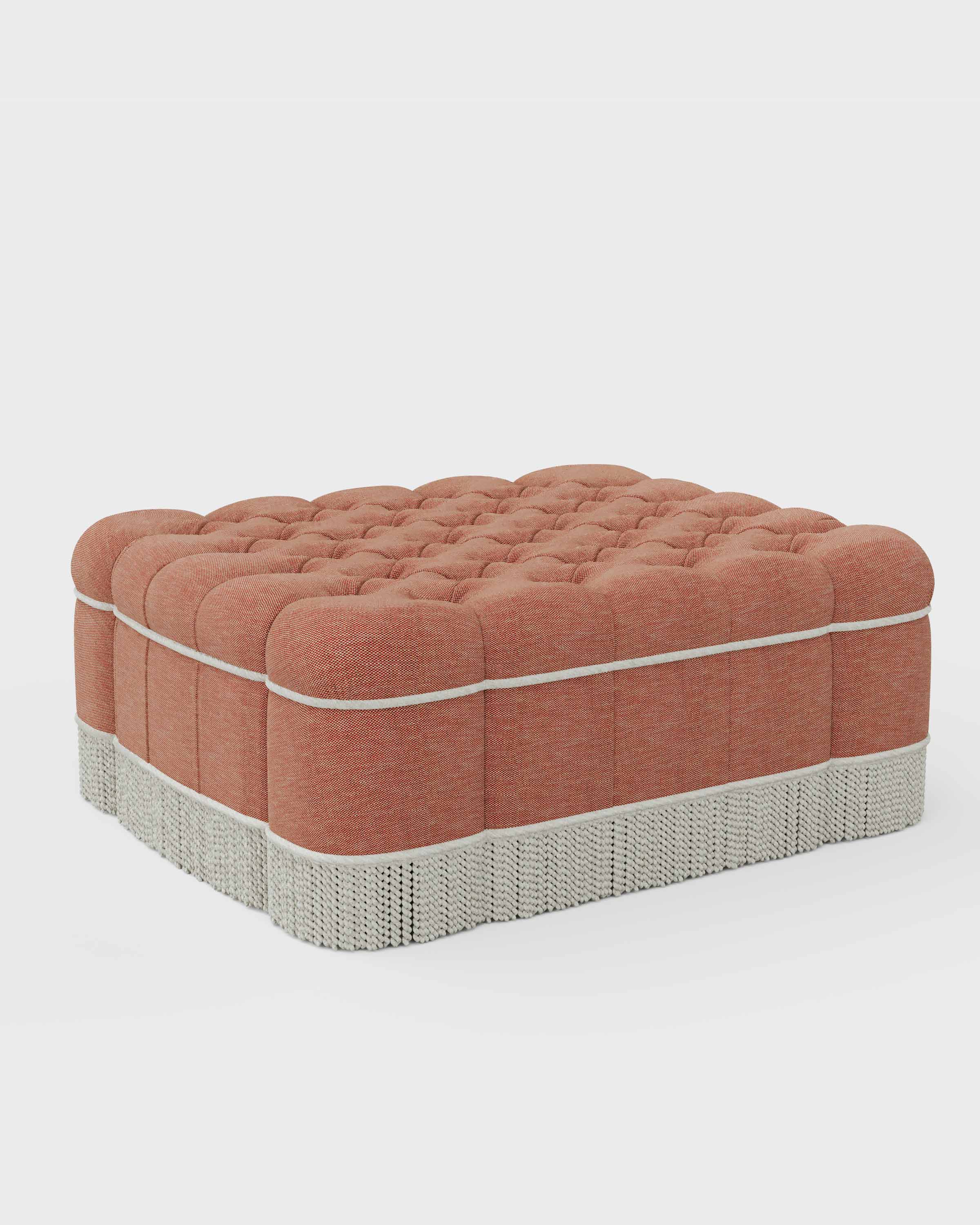The luxury Pontine Ottoman is handmade in the UK | Anboise