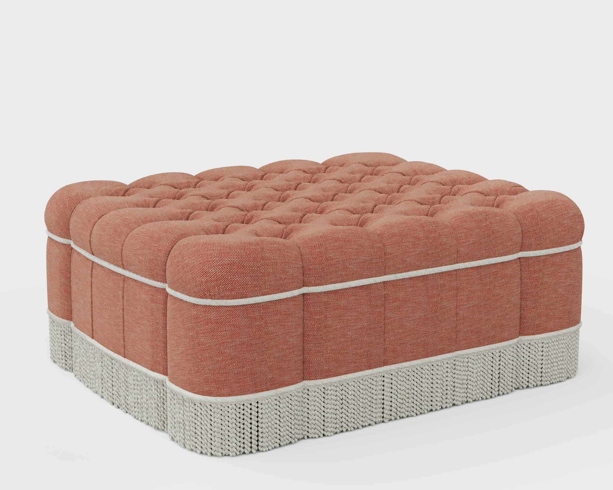 The luxury Pontine Ottoman is handmade in the UK | Anboise