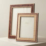 Handmade Italian walnut photo frame – landscape | Anboise