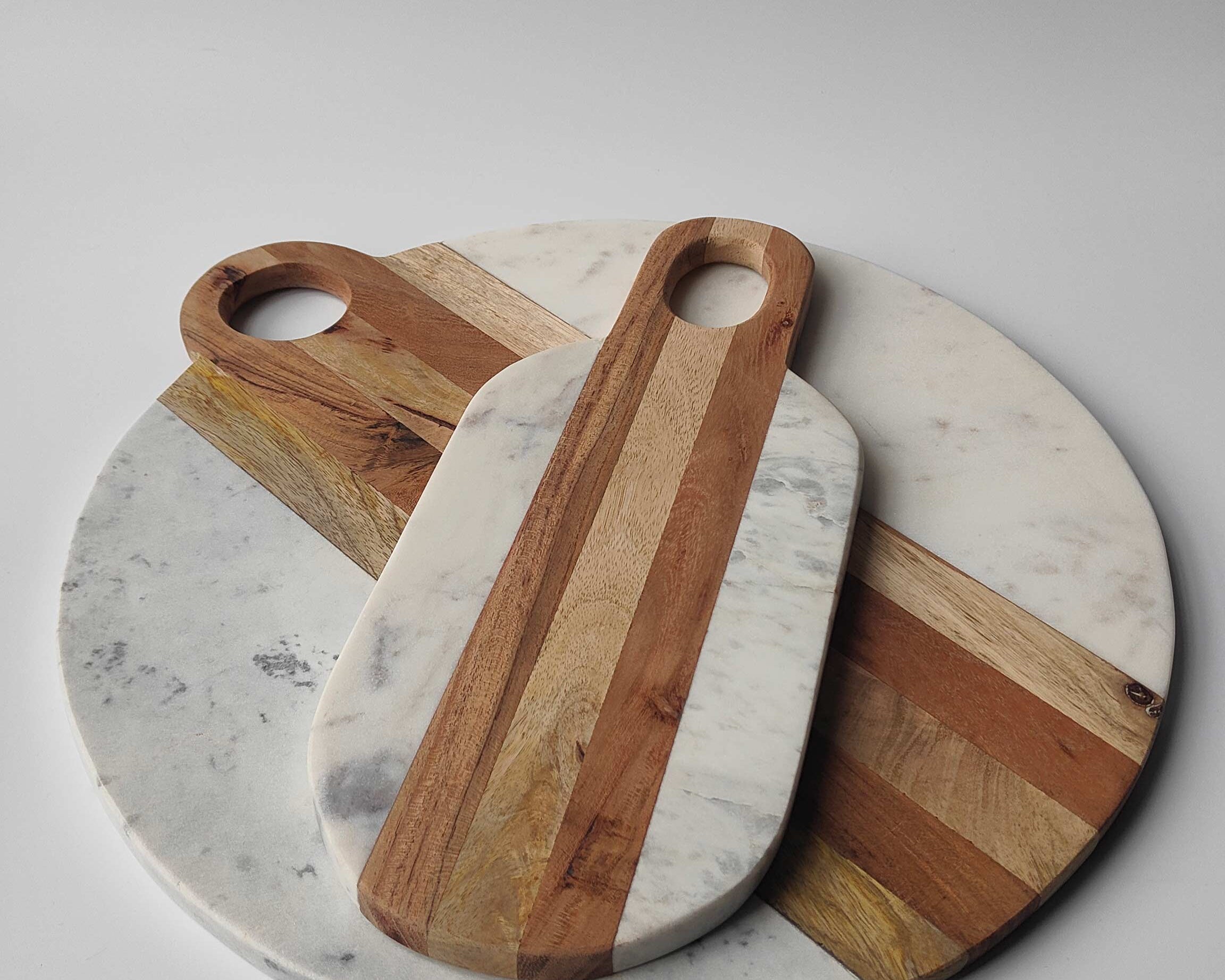 Lainey Marble & Wood Serving Board | Anboise Tableware