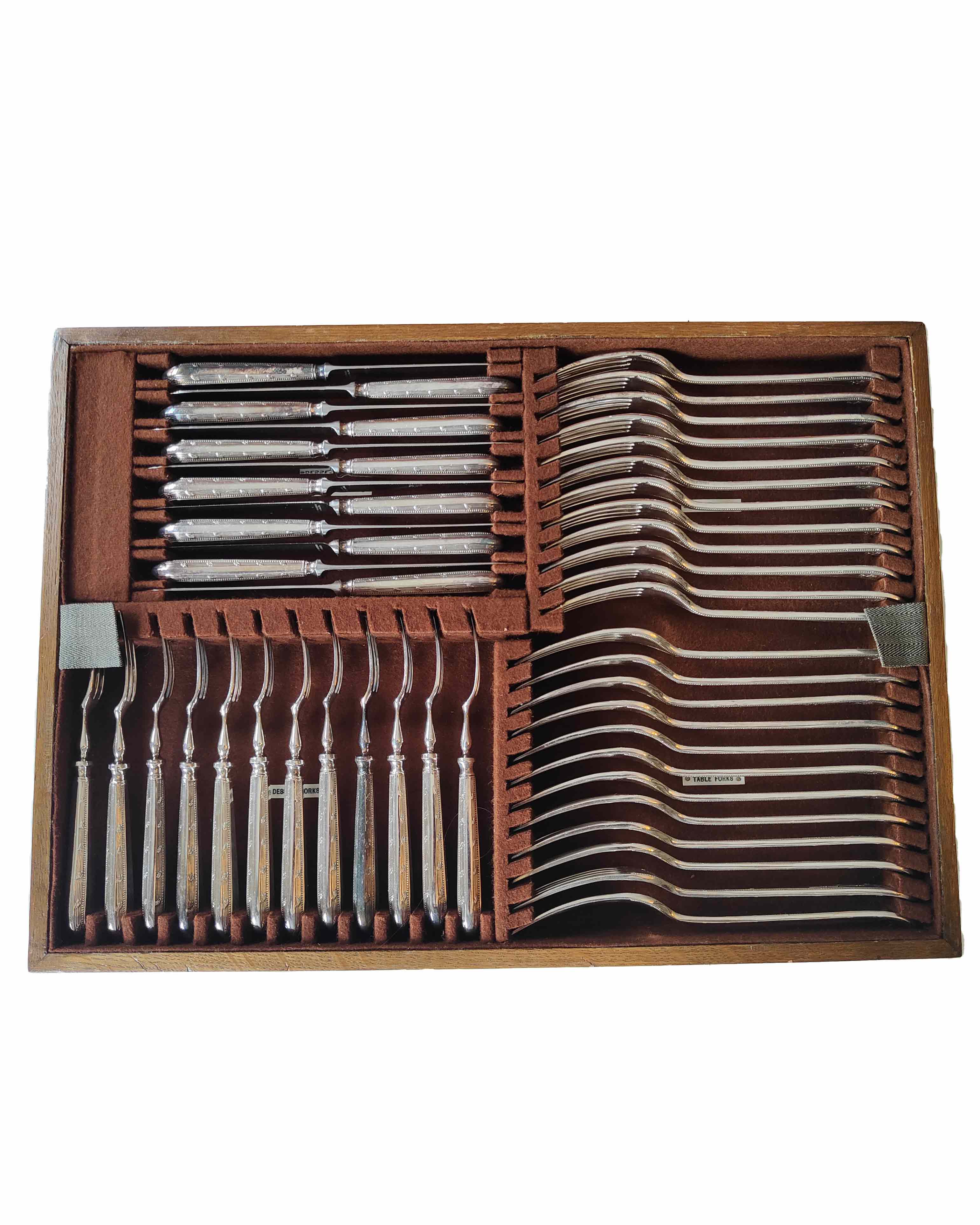 Antique Silver 128 Piece Cutlery Set | Anboise
