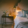 Chester Castle tall curved headboard – handmade in the UK - Anboise