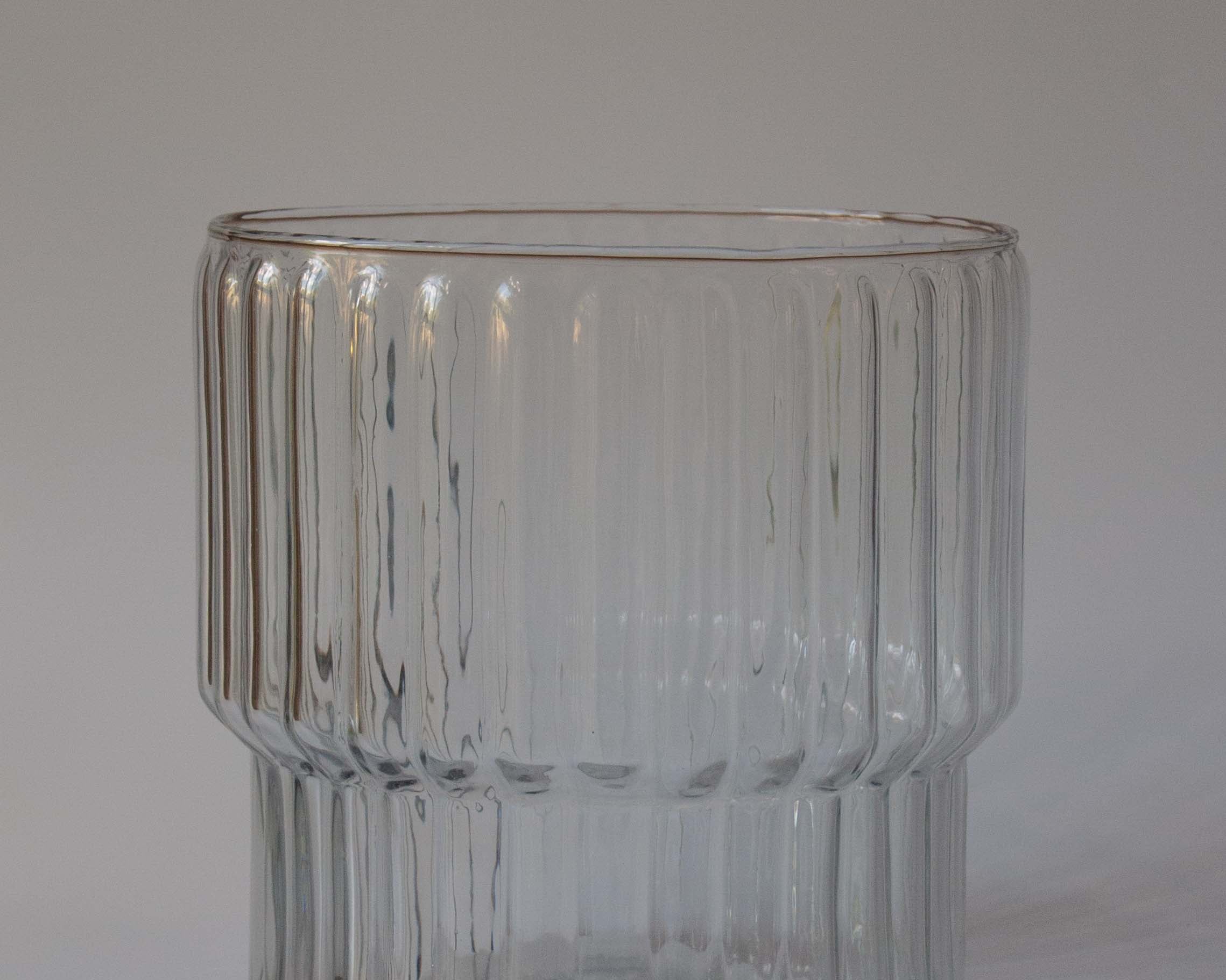 Luxury fluted glass champagne or ice bucket | Anboise