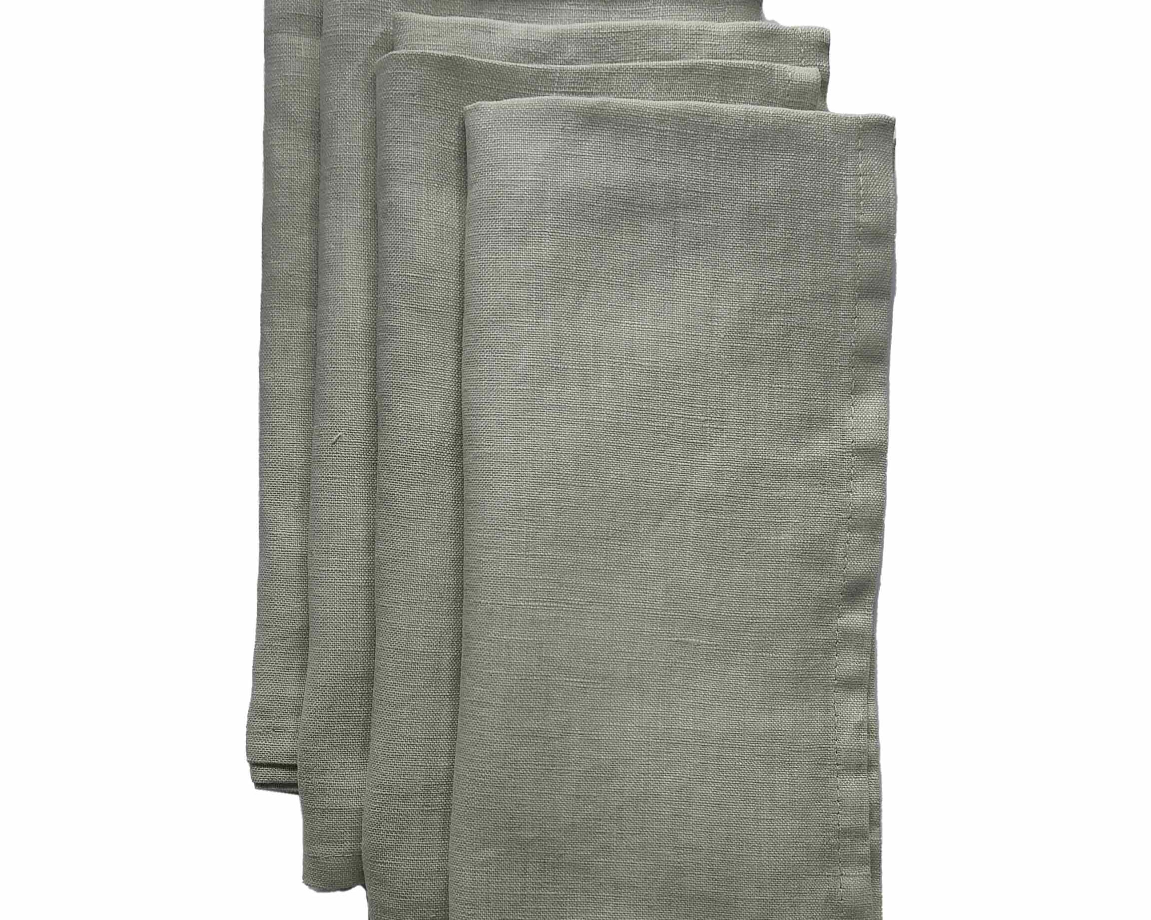 Ada Sage Green Linen Napkin Set - Set of 4 | Anboise