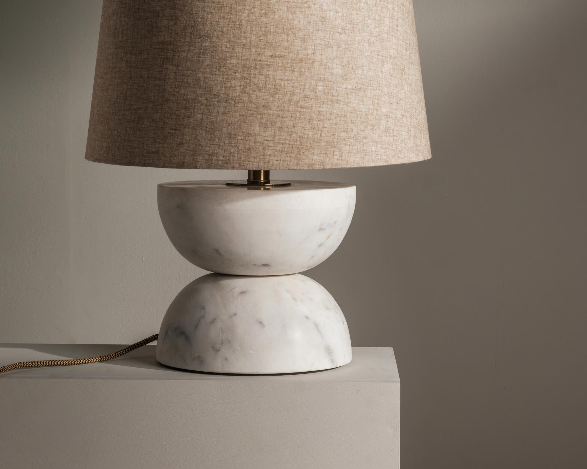 Emely Lamp styled on a console or bedside table - Anboise