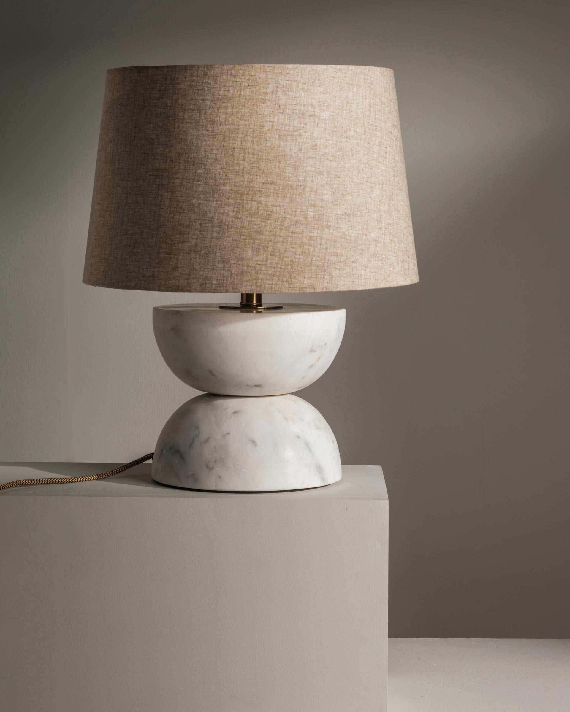 Emely Lamp styled on a console or bedside table - Anboise