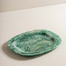 Emory green resin tray with natural marbled patterns – Anboise