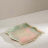 Erin green resin tray with delicate pink accents – Anboise