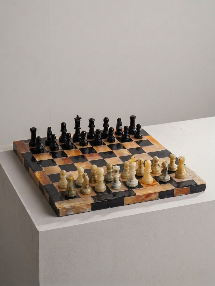 Handmade Horn Chess Set