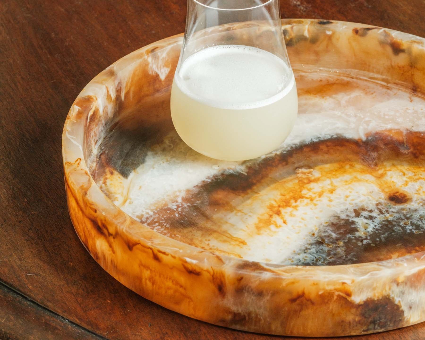 Holly Amber Resin Tray | Anboise