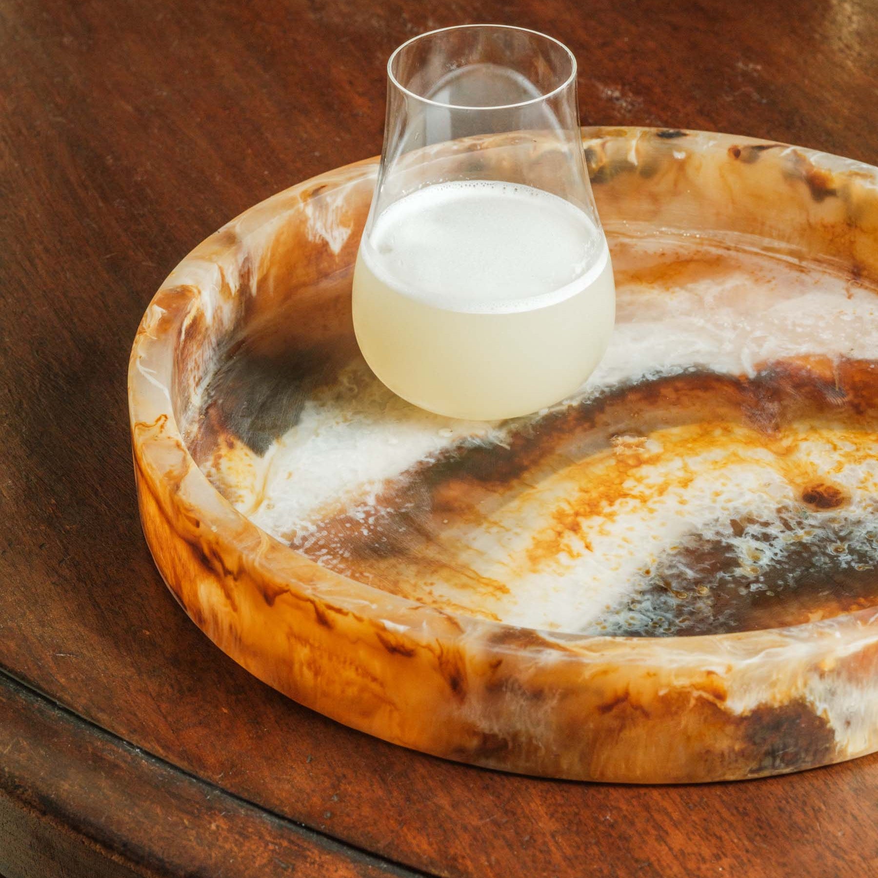 Holly Amber Resin Tray | Anboise