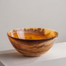Kamryn amber resin decorative bowl with marbled patterns – Anboise