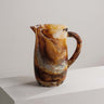 Kensley amber resin jug with natural swirling patterns – Anboise