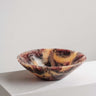 Kora marbled resin bowl with burgundy, beige and deep tones – Anboise