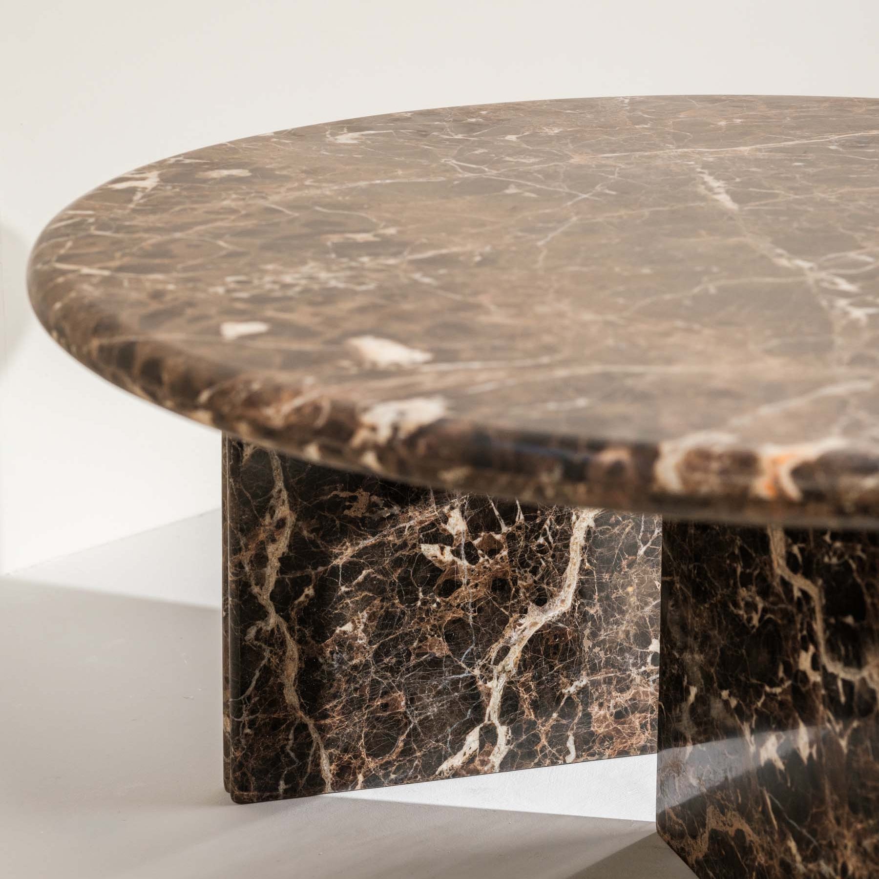 Close‑up of natural marble veining and polished finish