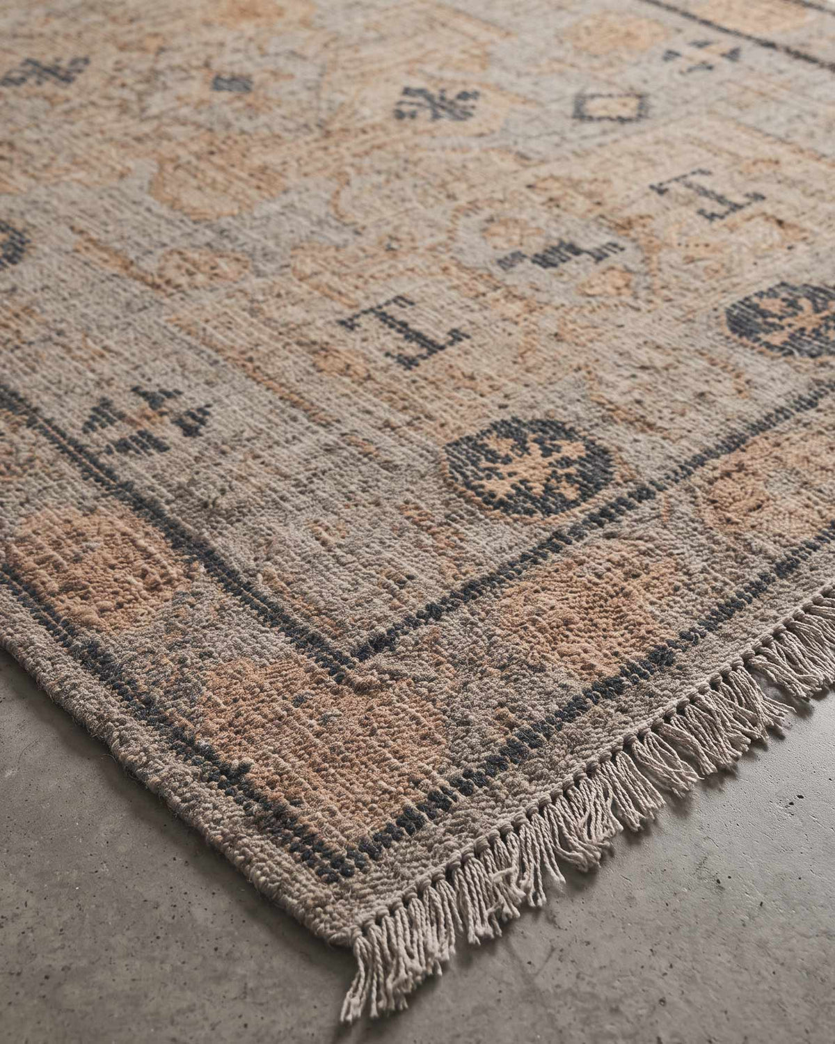 Natasha handwoven jute rug 2m x 3m with natural textural weave | Anboise