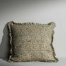Nayeli hand block printed cushion with frilled edge – Anboise