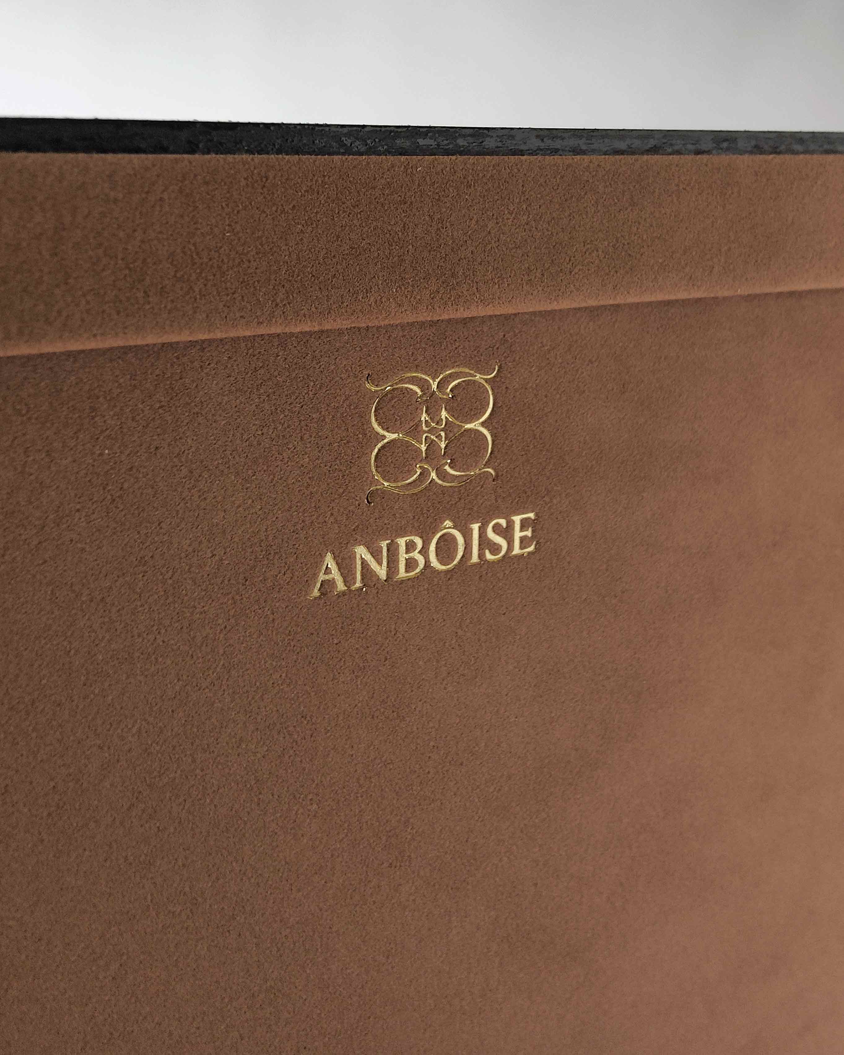 Luxury lacquered rosewood marquetry photo frame is handmade for Anboise in Italy | 5x7 