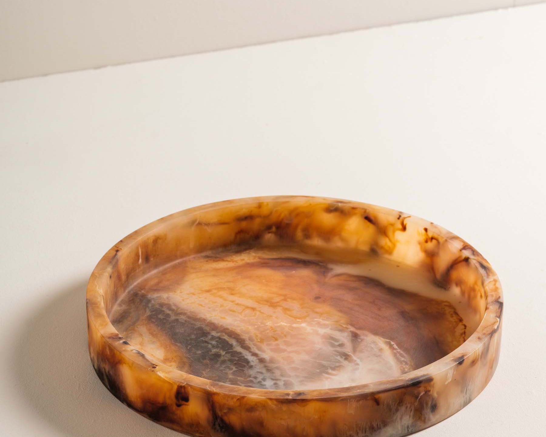 Holly amber resin tray with rich moody tones – Anboise