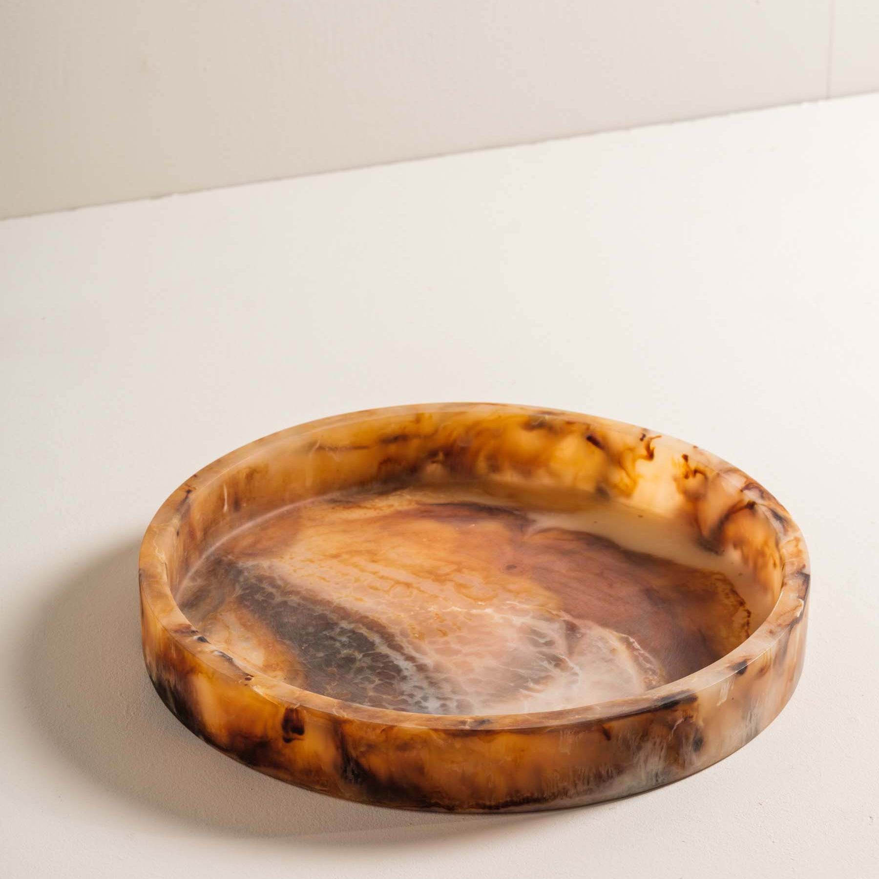 Holly amber resin tray with rich moody tones – Anboise
