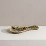 Anya Marbled Green Resin Spoon Rest with sculptural curved form – Anboise