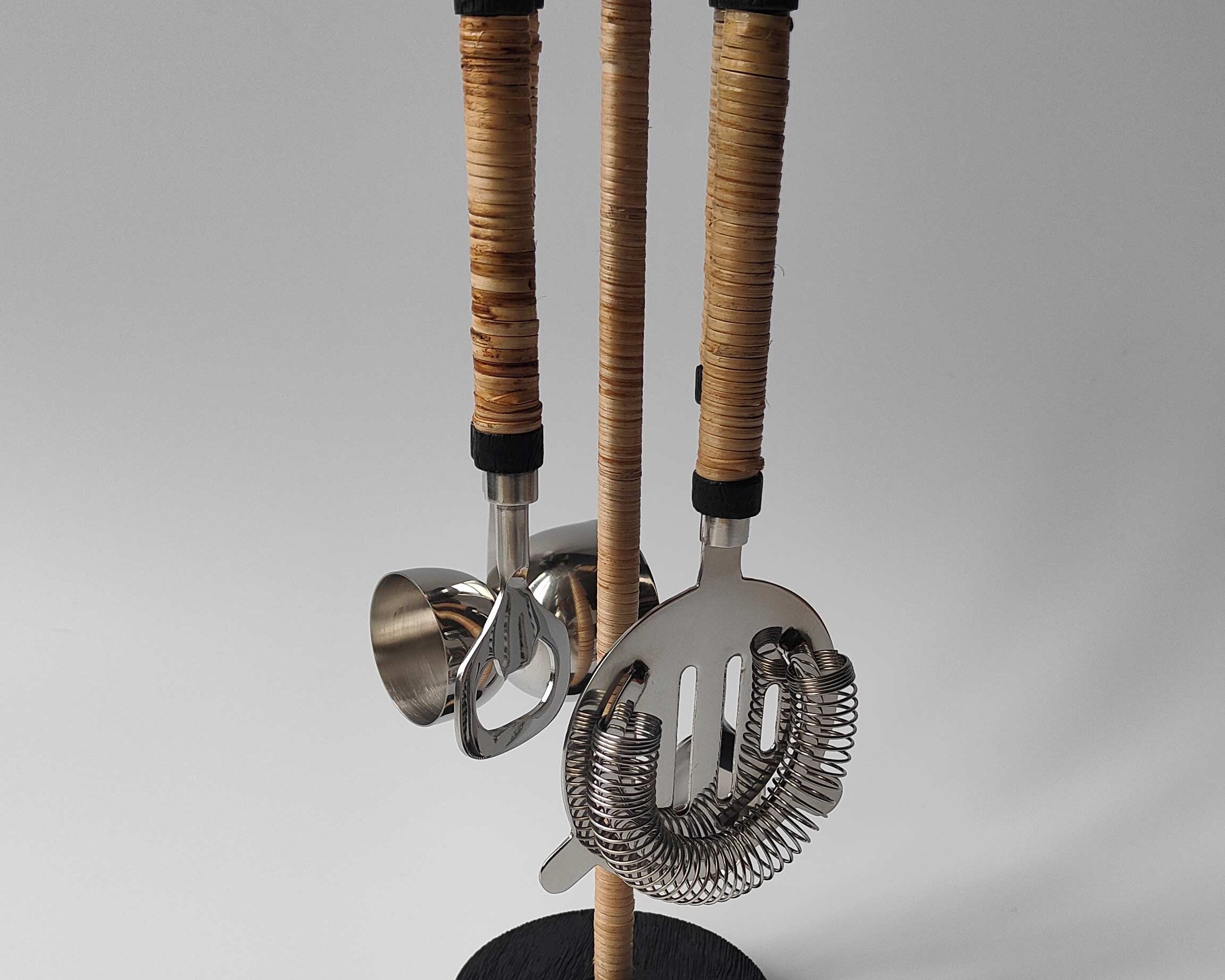 Brinley Rattan Barware Kit | Anboise Tableware