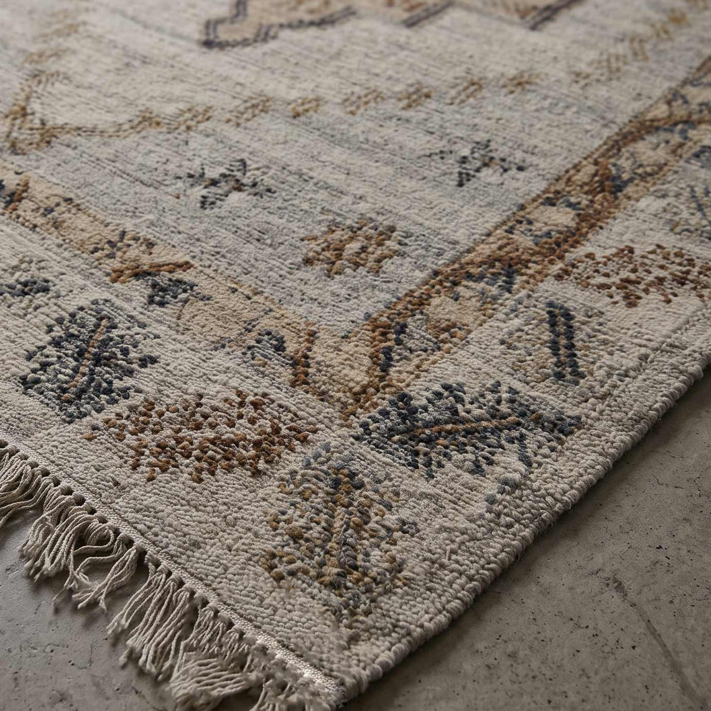 Christina handwoven jute, wool and cotton rug 2m × 3m with natural textural weave | Anboise