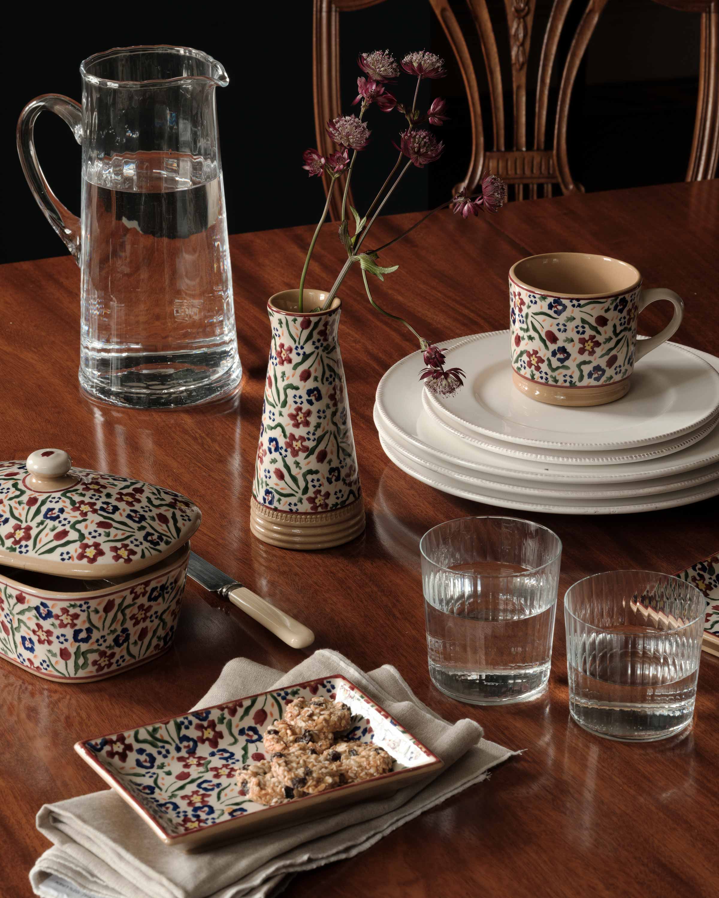 Handmade and hand decorated in Ireland, luxury stem vase | Anboise