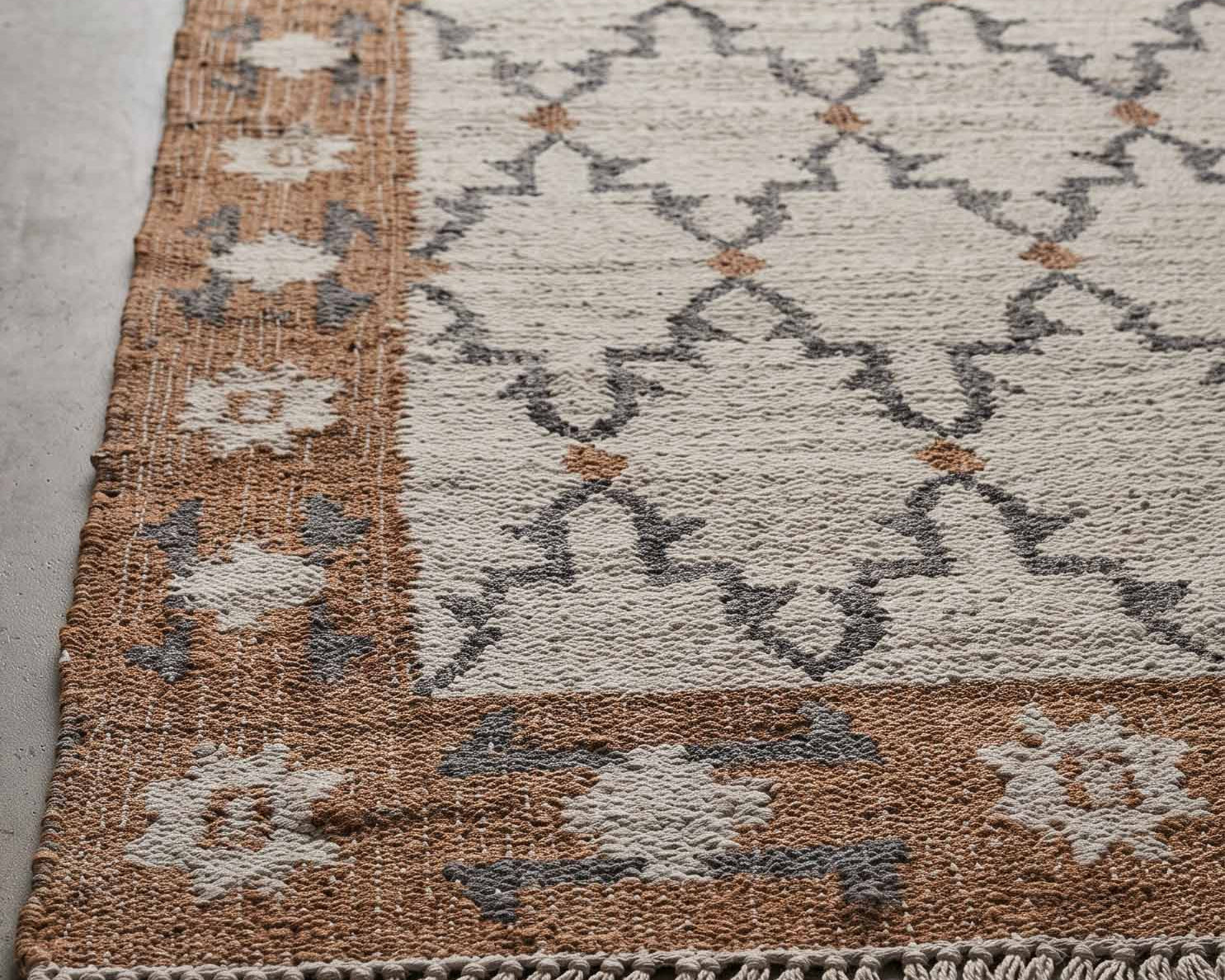 Erica handwoven jute rug 2m × 3m with natural textural weave | Anboise
