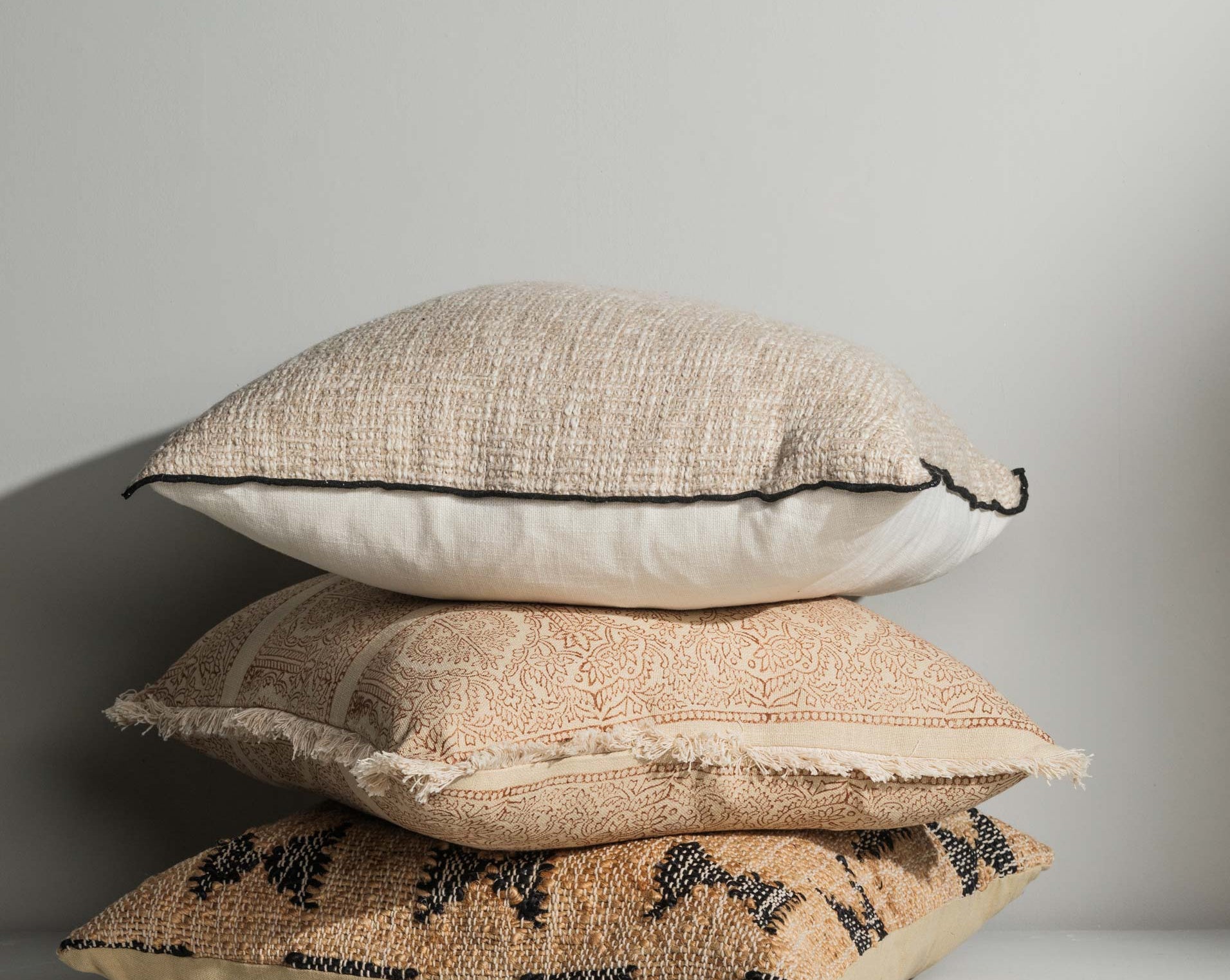 Close‑up of woven texture and detailing - Anboise Luxury Cushions