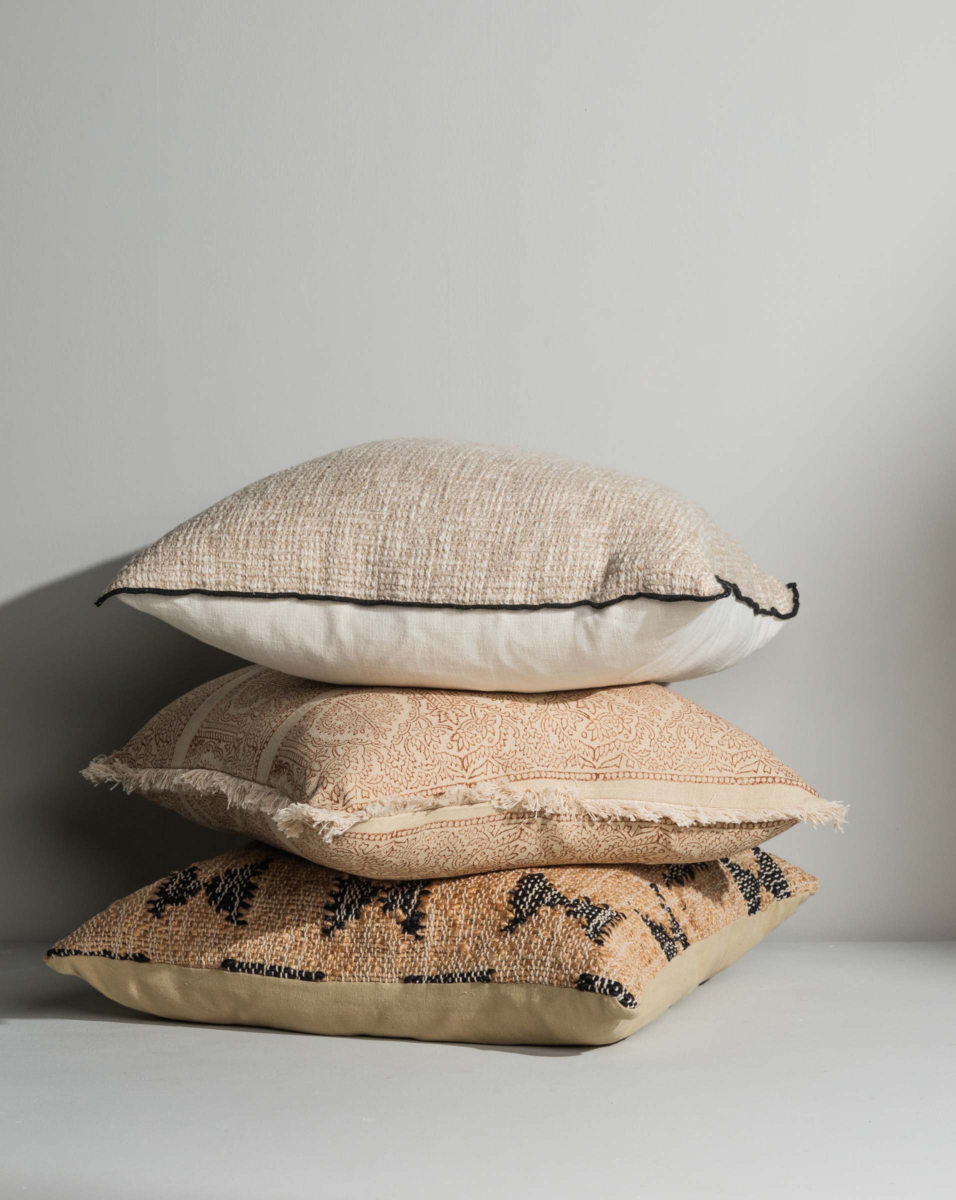 Close‑up of woven texture and detailing - Anboise Luxury Cushions