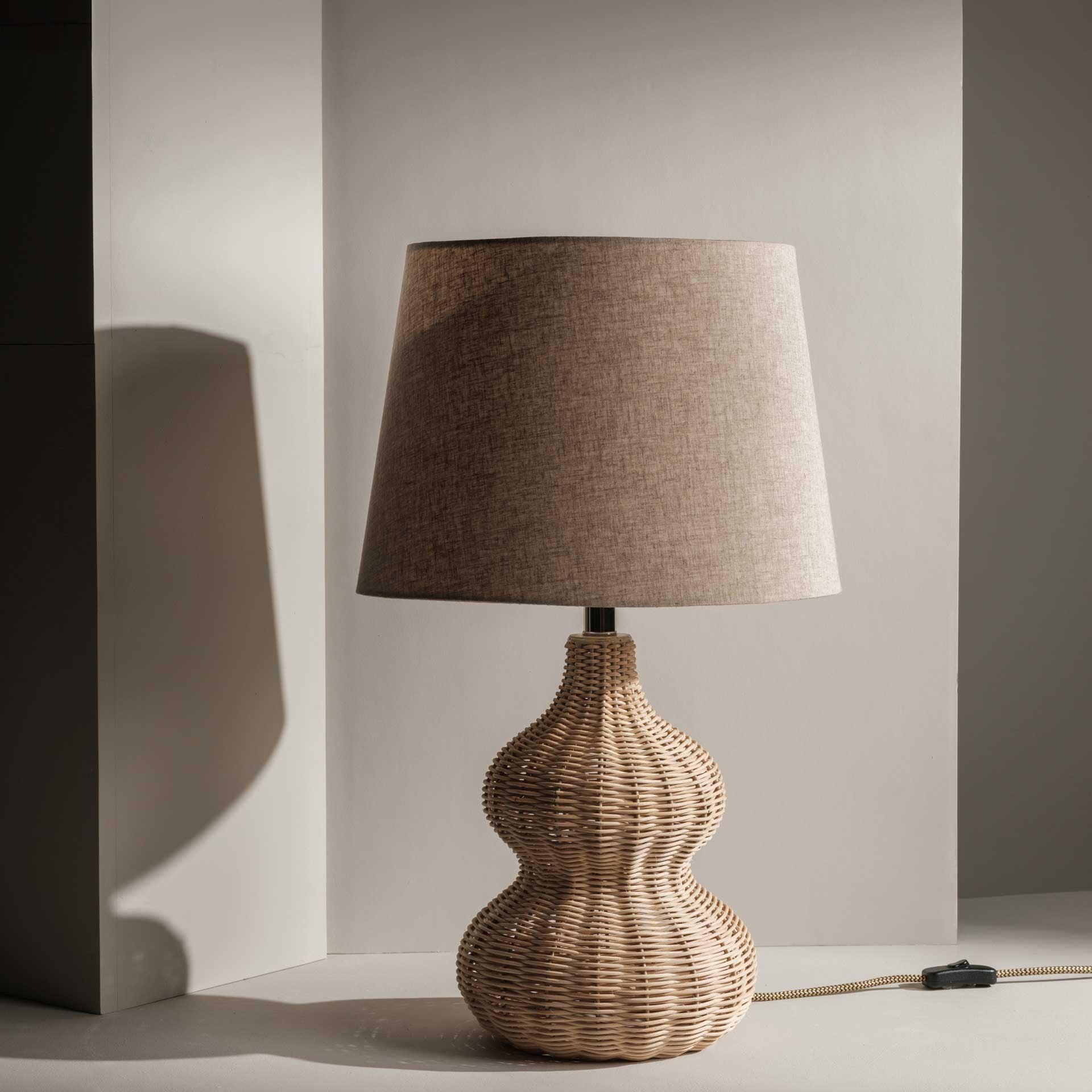 Danielle Lamp styled on a bedside or console table
