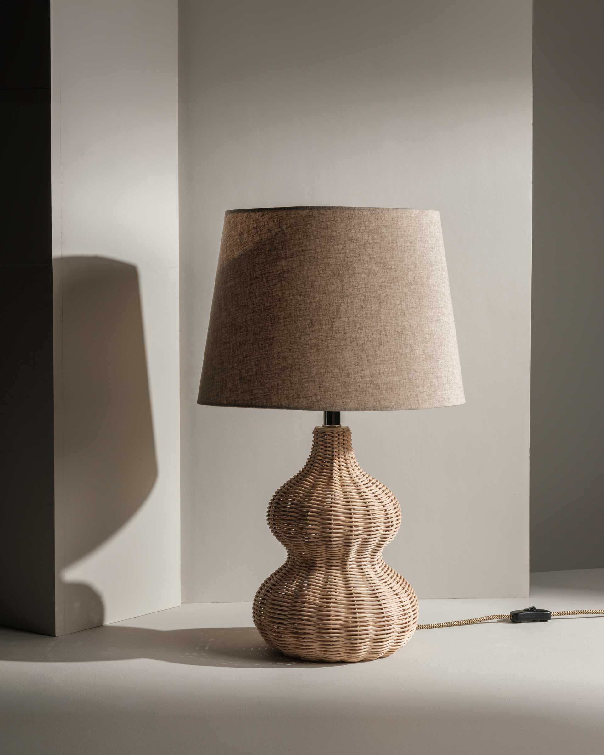 Danielle Lamp styled on a bedside or console table