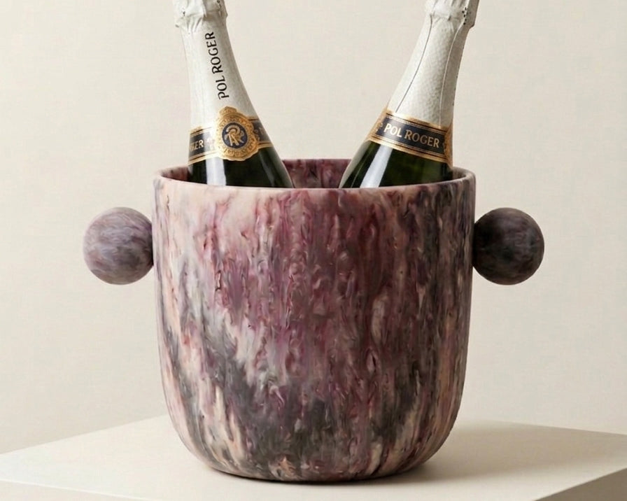Sculptural resin champagne bucket - Anboise